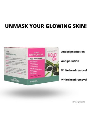 HOLD ON Activated Bamboo Charcoal Peel Off Face mask 500 ml